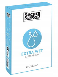 Prezerwatywy Kondomy Secura Extra Wet 48 szt