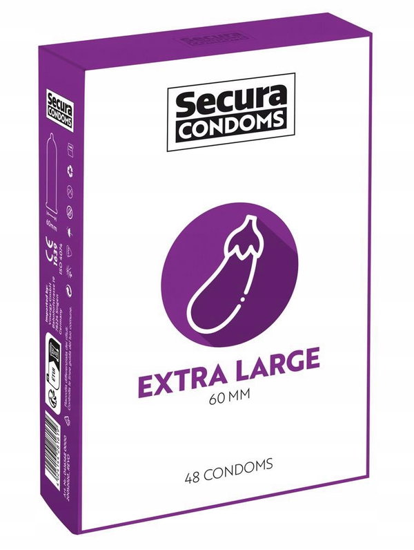 Prezerwatywy Kondomy Secura Extra Large 48 szt