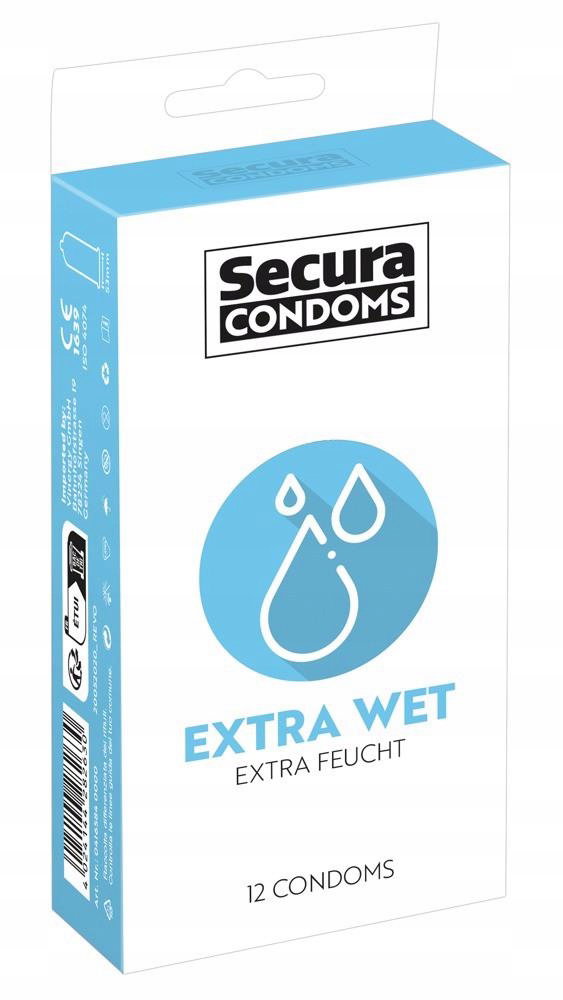 Prezerwatywy Kondomy Secura Extra Wet 12 szt