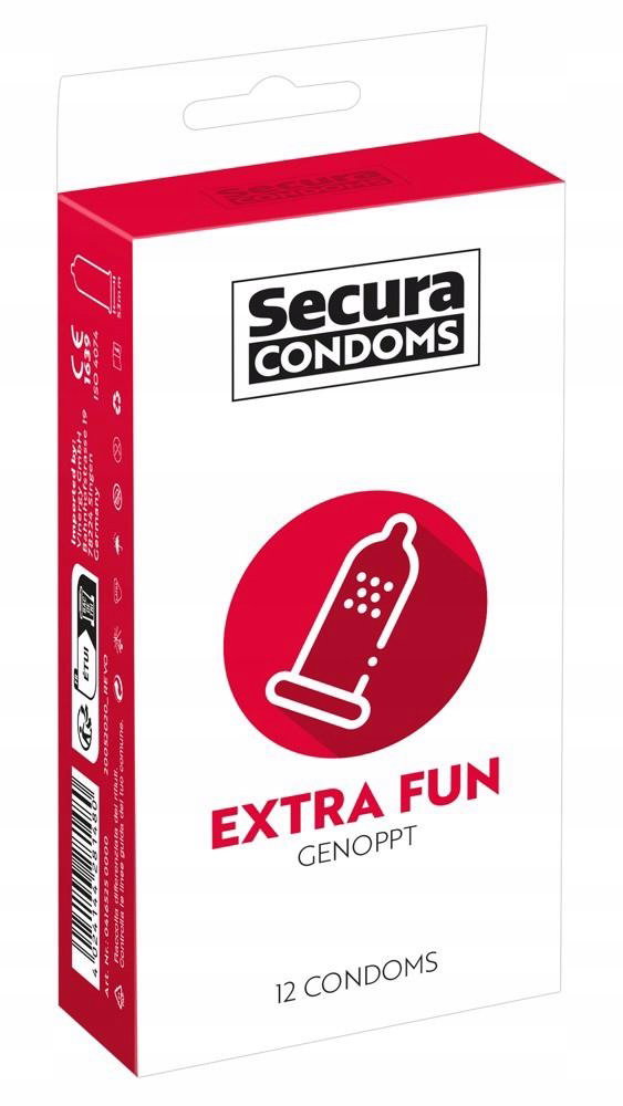 Prezerwatywy Kondomy Secura Extra Fun 12 szt