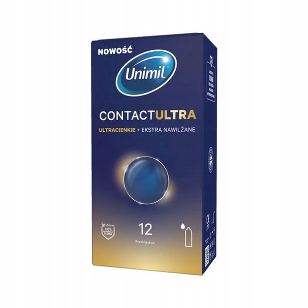Prezerwatywy Kondomy Unimil Contact Ultra BX12