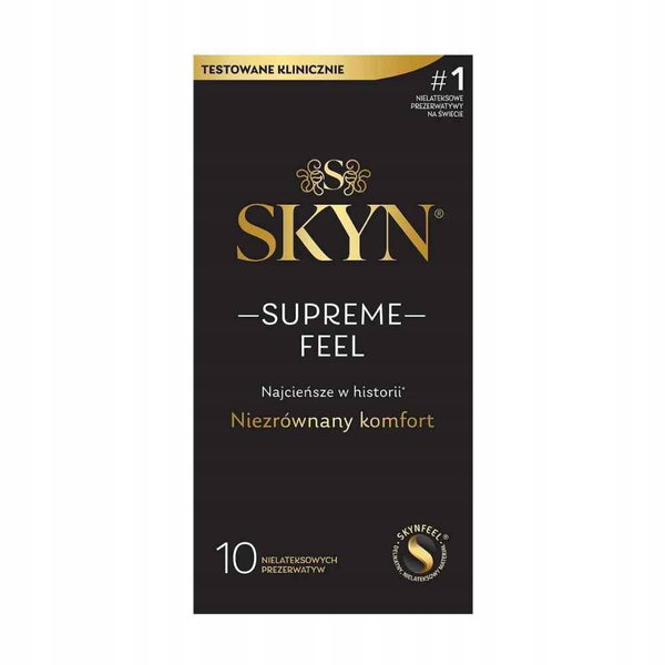 Prezerwatywy SKYN Supreme Feel 10 szt. NAJCIEŃSZE NA ŚWIECIE