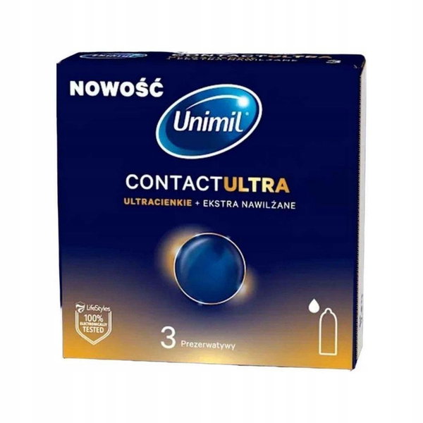 Prezerwatywy Unimil Contact Ultra BX3