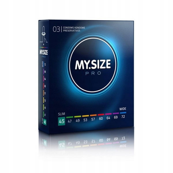 Prezerwatywy Kondomy 3 szt MY.SIZE PRO 45