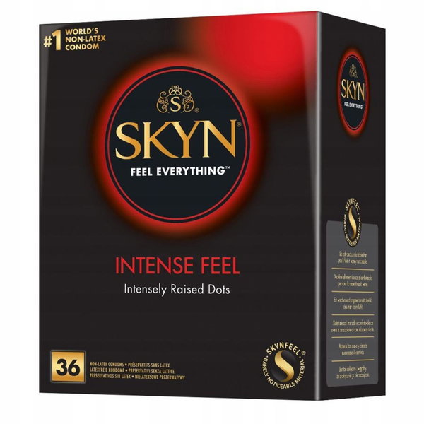 Prezerwatywy Kondomy UNIMIL SKYN FEEL EVERYTHING INTENSE nielateksowe 36szt