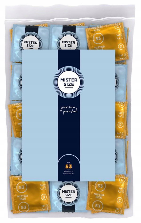 Prezerwatywy Kondomy 100 szt Mister Size 53mm pack of 100