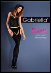 Rajstopy gładkie Gabriella STRIP PANTY 60den czarny Nero rozmiar 3/4