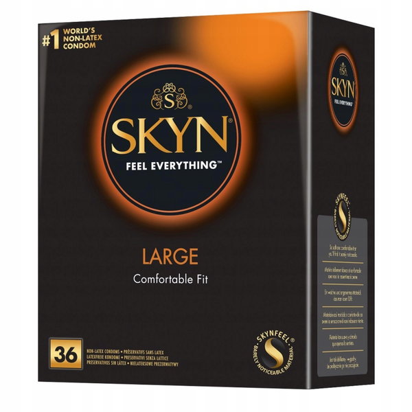 Prezerwatywy Kondomy UNIMIL SKYN FEEL EVERYTHING LARGE nielateksowe 36 szt