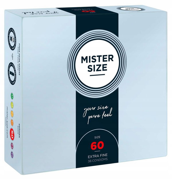 Prezerwatywy Kondomy Mister Size 60mm pack of 36