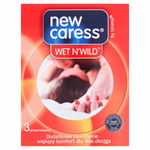 Prezerwatywy New Caress Wet N'Wild lateksowe 3 szt