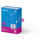 Satisfyer Feel Confident zestaw kubeczków menstruacyjnych 15ml + 20ml Lila