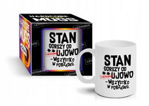 Śmieszny Prezent HARDCORE MUGS - kubek Boss 300ml - Stan gorszy odujowo