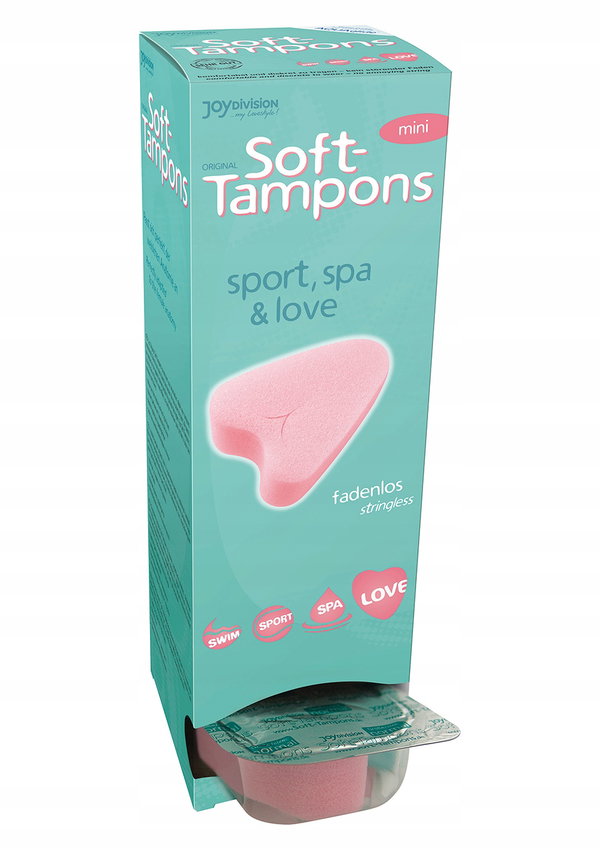 Tampony soft miękkie 8 godzin sport sex mini 10szt