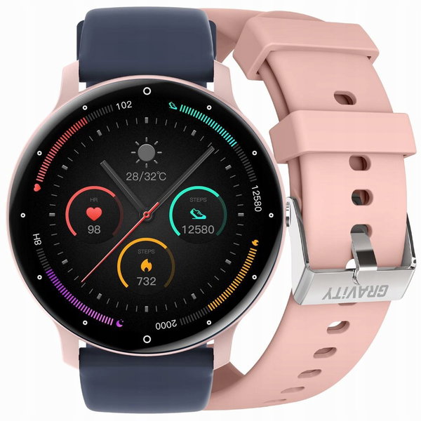 Smartwatch Gravity GT1-7 PRO różowy