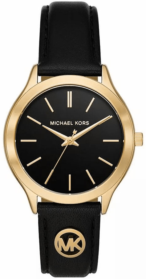 Zegarek damski Michael Kors kwarcowy tarcza czarna pasek czarny