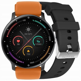 Smartwatch Gravity GT1-2 PRO Czarny/Pomarańczowy