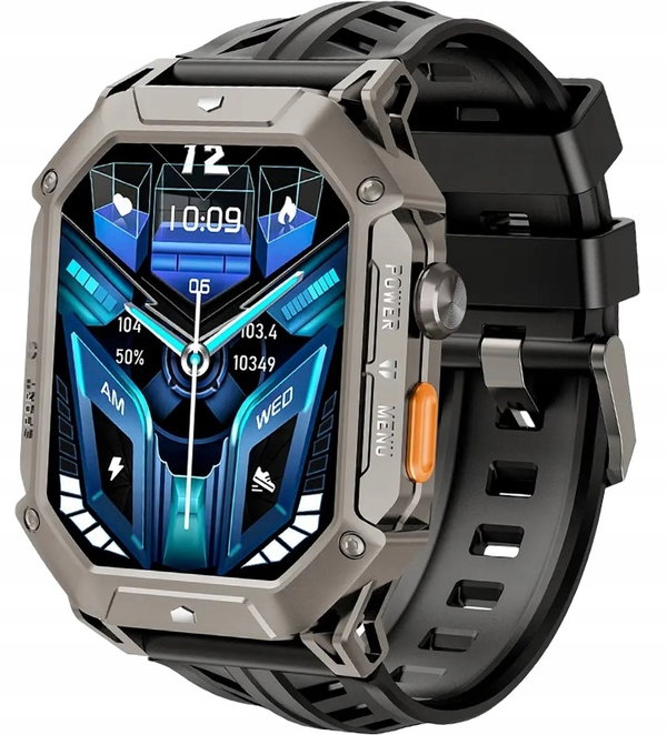 Smartwatch Męski Rubicon RNCF24-2 Szary AMOLED 2.13"