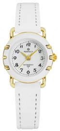 Zegarek Dziecięcy Perfect LP033-02 Biały Złoty 24mm