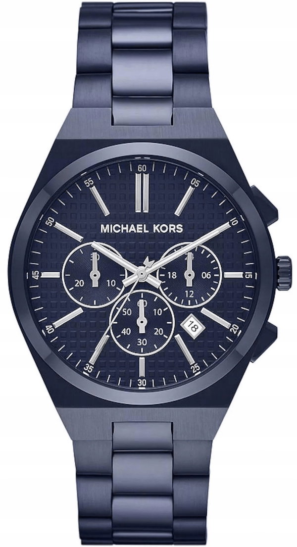 Zegarek męski Michael Kors kwarcowy tarcza niebieska bransoleta niebieska