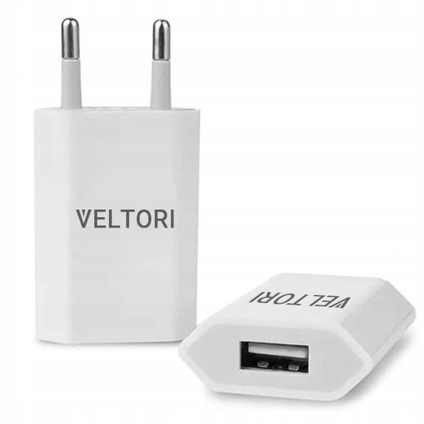 Ładowarka do Smartwatch VELTORI USB 5V 1A Biały