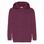 Bluza dziecięca przez głowę z kapturem Hooded Burgundowy r. 7-8 (128)
