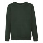 Bluza dziecięca przez głowę bez kaptura Raglan Butelkowa Zieleń r. 3-4 (104