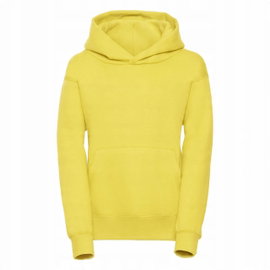 Bluza dziecięca przez głowę z dużym kapturem Żółty r. 5-6(116)