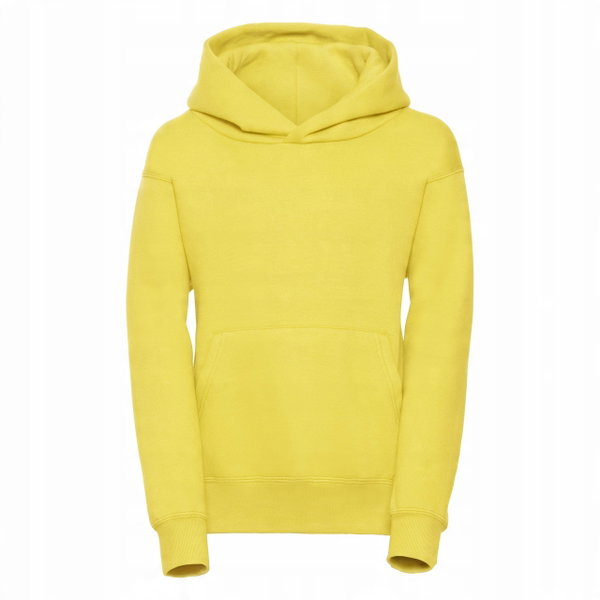 Bluza dziecięca przez głowę z dużym kapturem Żółty r. 5-6(116)