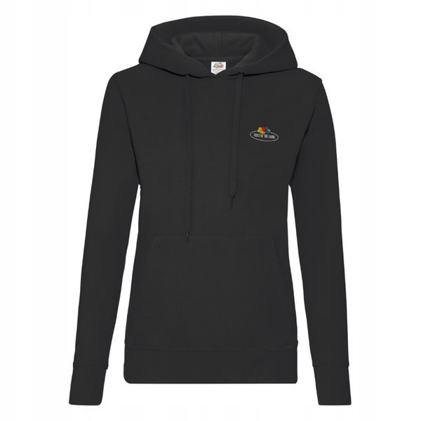 Bluza damska z kapturem Vintage Fruit of the Loom Czarny r. XS