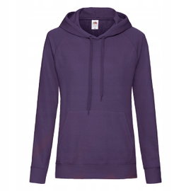 Bluza damska z kapturem Lightweight Fioletowy r. XL