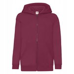 Bluza dziecięca rozpinana z kapturem Burgundowy r. 9-11(140)