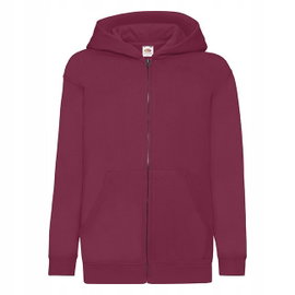 Bluza Dziecięca Z Kapturem Rozpinana Burgundowy r. 5-6(116)