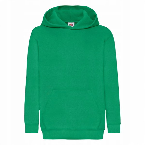 Bluza Dziecięca Z Kapturem Hooded Sweat Kelly Green r. 7-8(128)