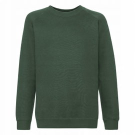 Bluza Dziecięca Raglan Sweat Zielony butelkowy r. 7-8(128)