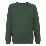 Bluza Dziecięca Raglan Sweat Zielony butelkowy r. 7-8(128)