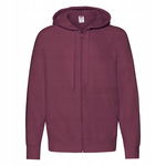 Bluza męska z kapturem rozpinana Lightweight Burgundowy r. M