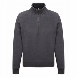 Bluza Męska Zip Neck Sweat Dark Heather Grey r. 2XL