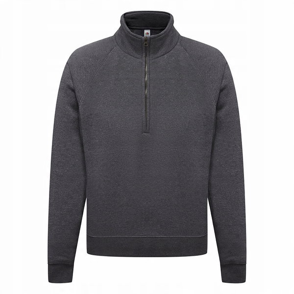 Bluza Męska Zip Neck Sweat Dark Heather Grey r. 2XL