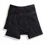 Bokserki męskie Classic Boxer 2-pak Czarny r. S