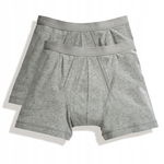 Bokserki męskie Classic Boxer 2-pak Lekki szary r. S
