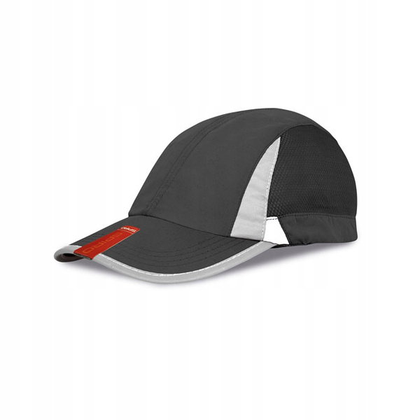 Czapka z daszkiem Spiro Sport Cap wentylowana Czarny/Biały r. L