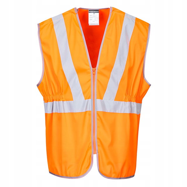 Długa kamizelka ostrzegawcza RIS Pomarańczowy r. 4XL