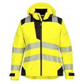 Damska kurtka przeciwdeszczowa PW3 Hi-Vis Żółty/Czarny r. XXL