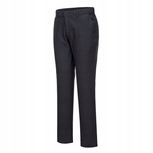 Elastyczne spodnie robocze Chino Slim Czarny Krótki r. 32