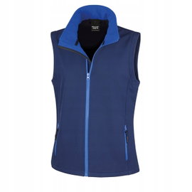 Kamizelka damska Soft Shell z zasuwanymi kieszeniami Granatowy r. L