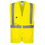 Kamizelka Hi-Vis Executive z kieszenią na tablet Żółty r. XXXL