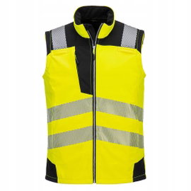 Kamizelka softshell PW3 Hi-Vis (3 warstwy) Żółty/Czarny r. XXL