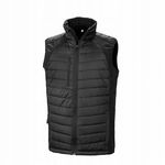 Kamizelka rozpinana Softshell bez rękawów Czarny r. 3XL