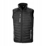 Kamizelka rozpinana Softshell bez rękawów Czarny/Szary r. XL