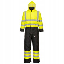 Kombinezon ostrzegawczy kontrastowy ocieplany Żółty/Czarny r. 6XL